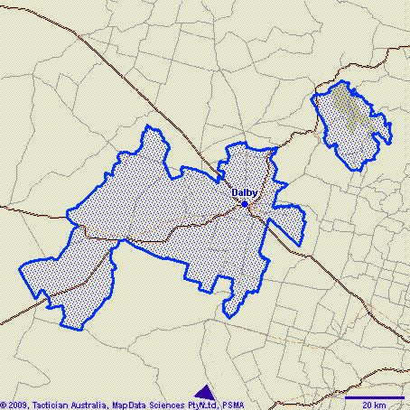 Dalby Map